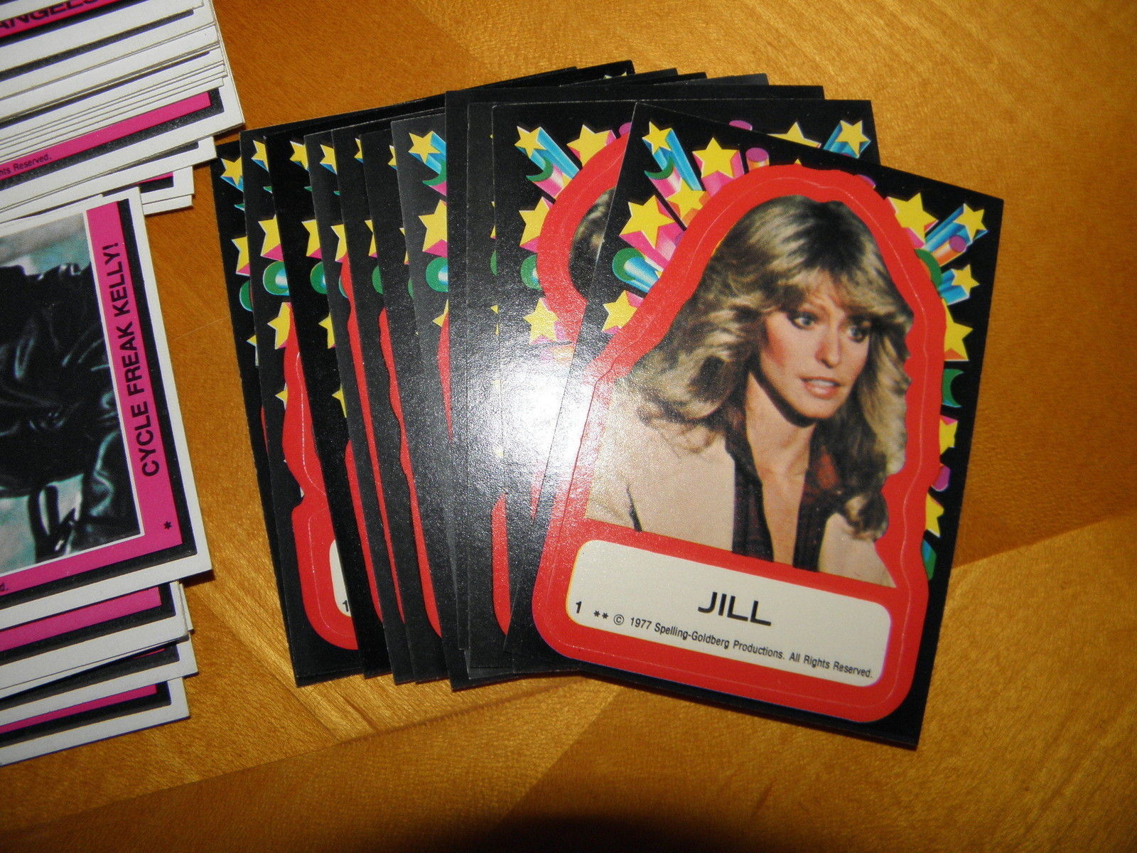 Charlie's Angels Series #1 1977 Topps Complete Set 1-55 11 Stickers Box & 2 Wrap