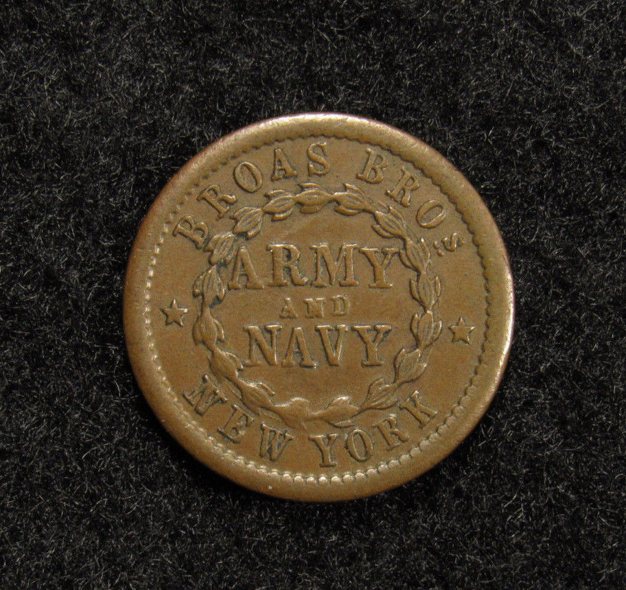 1863 Civil War Token BROAS BROS