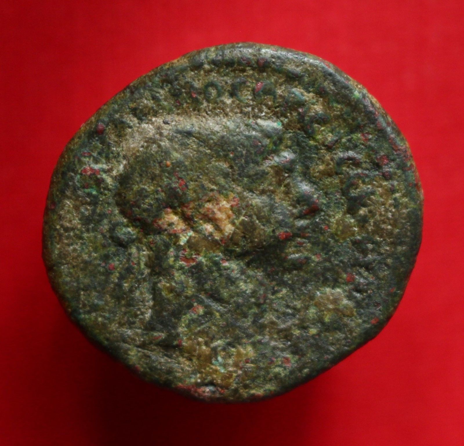 Trajan AE25 12g Shrine Zeus Seleucia Pieria Syria Roman Empire Coin