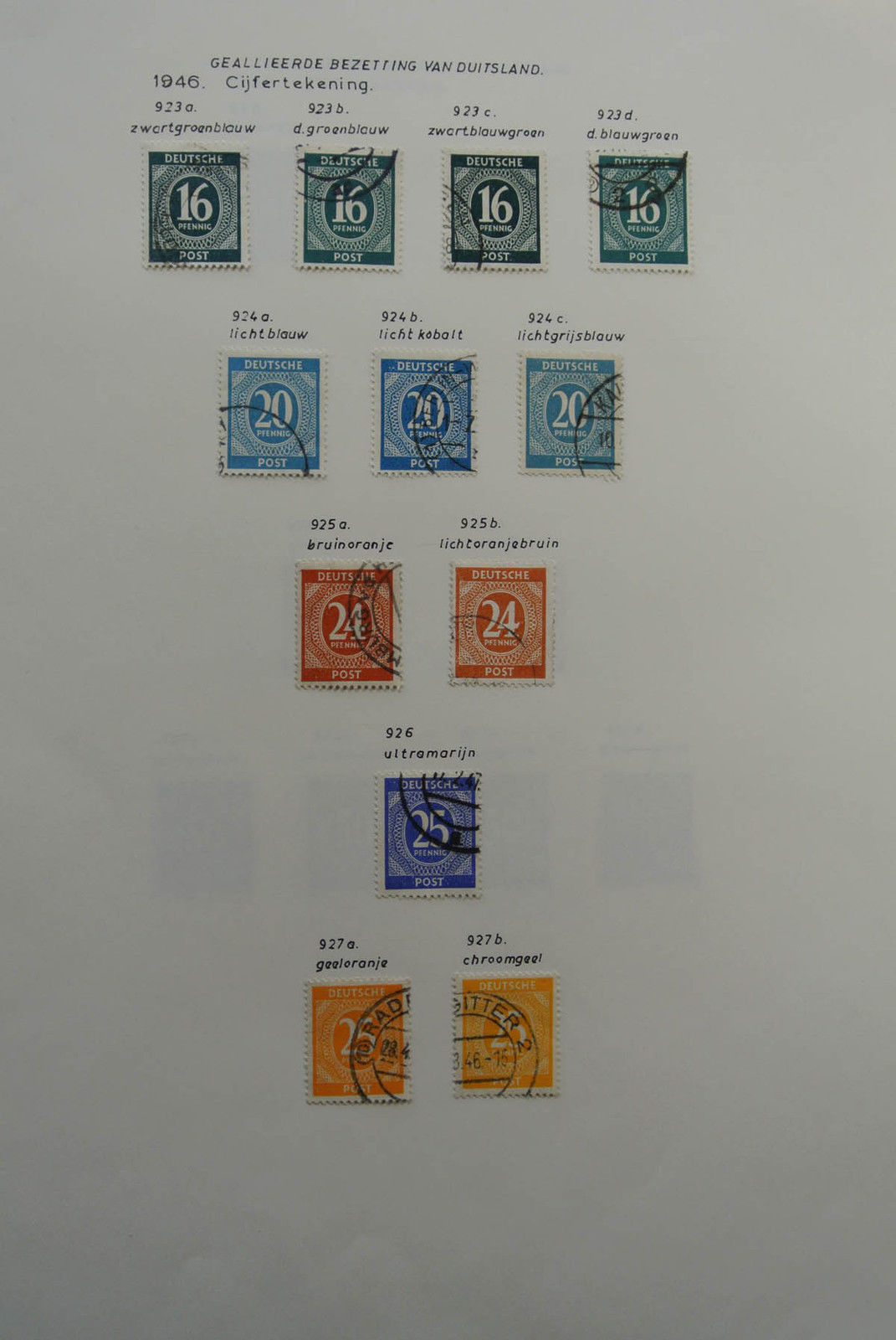 Lot 26530 Collection stamps of allied occupation Germany.