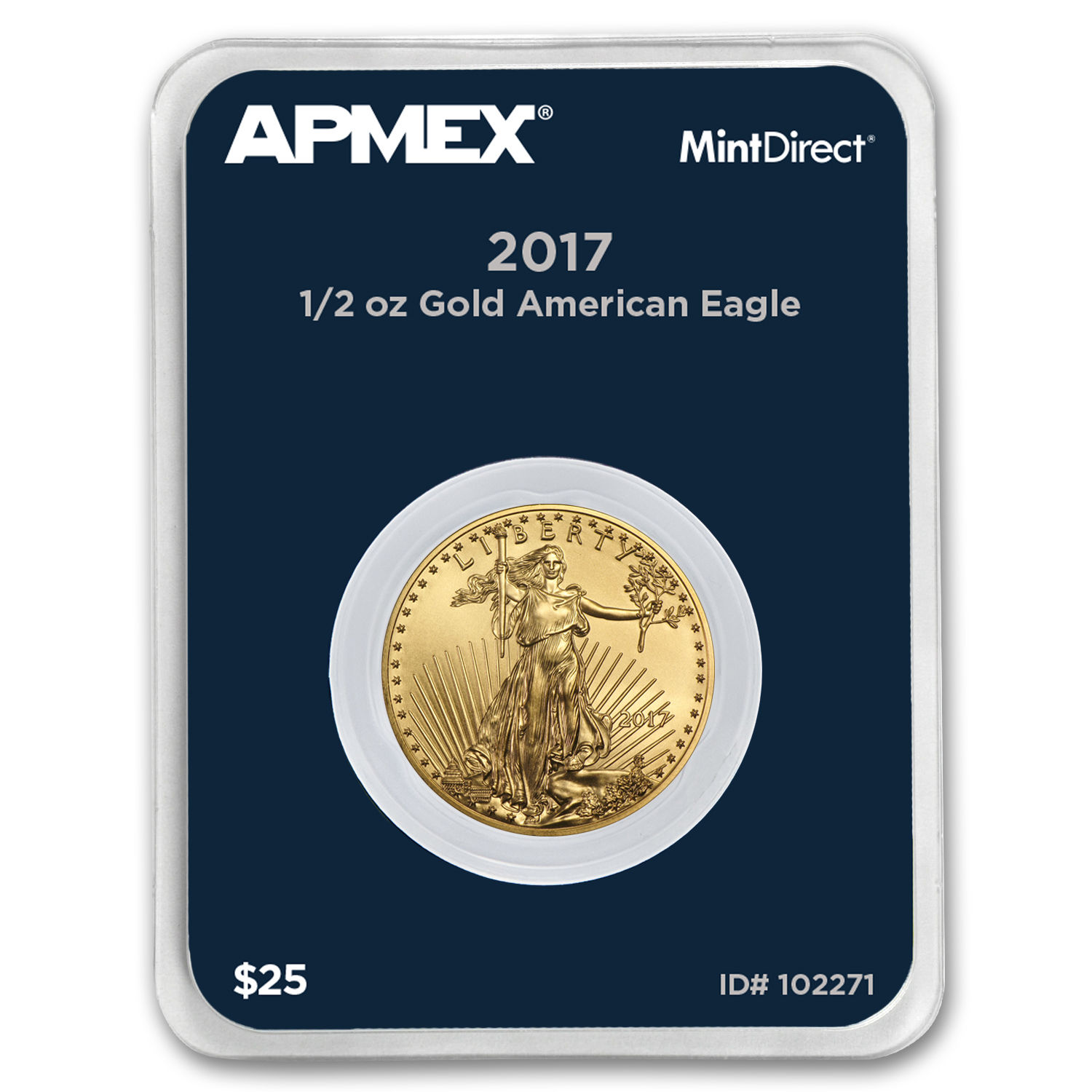 2017 1/2 oz Gold American Eagle (MintDirect® Single) - SKU #102271