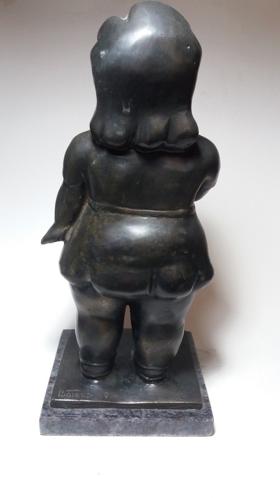 Fernando Botero Bronze Sculpture WOMAN FIGURE Signed & numbered Marble Base Rare