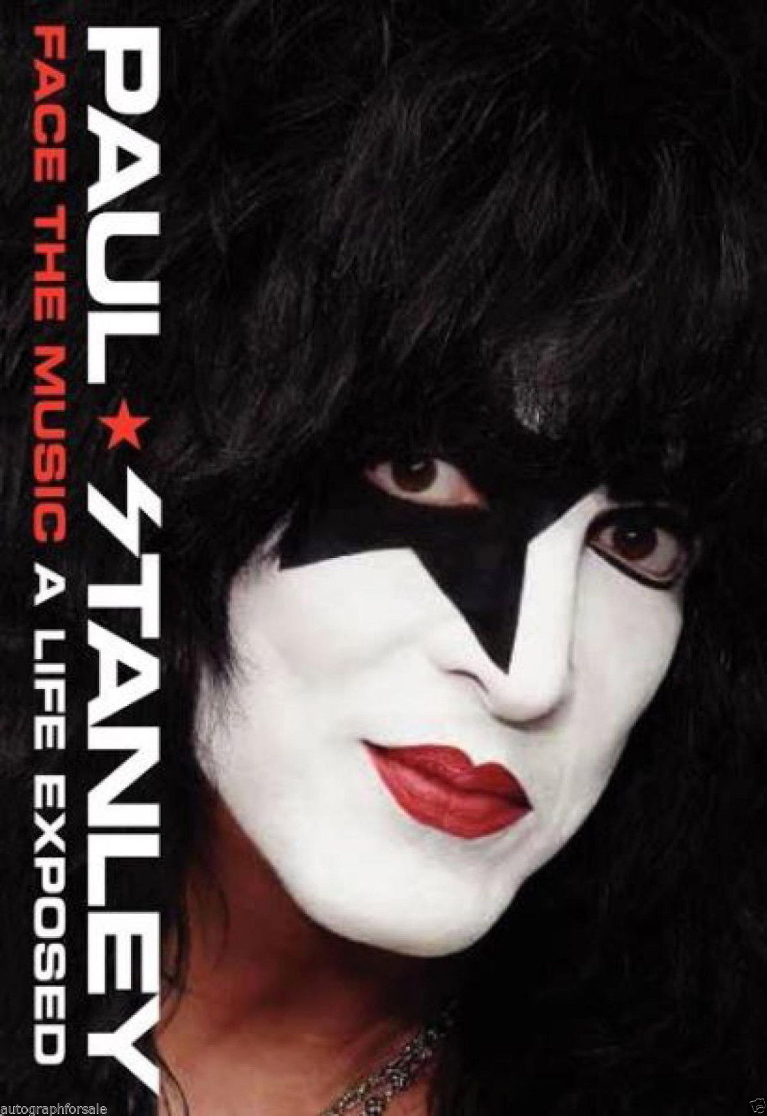 Paul Stanley autographed signed auto KISS Face the Music hardcover book + photo