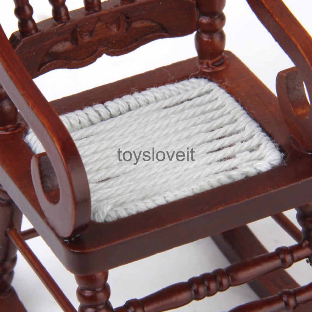 Mini Wooden Table Chair Cabinet for 1/12 Scale Dollhouse Miniature Furnitures