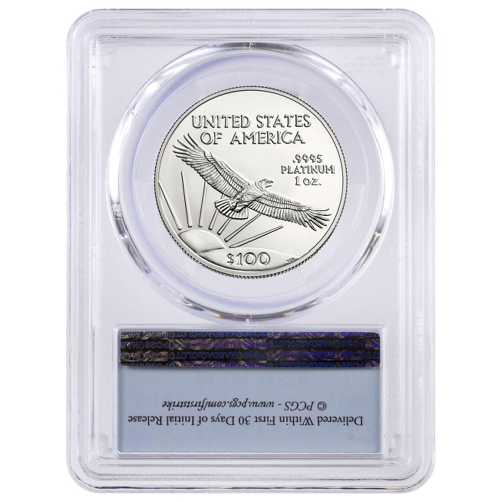 2017 $100 American Platinum Eagle PCGS MS70 First Strike Label