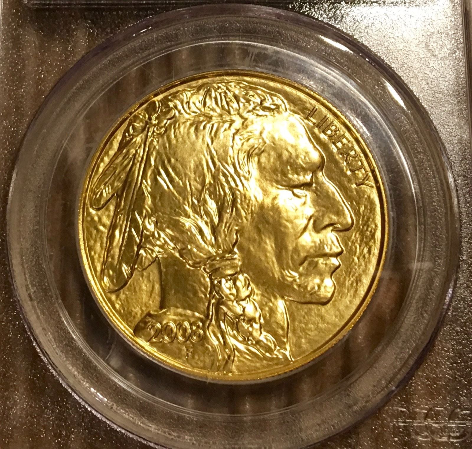 2008 $50 Gold American Buffalo MS70 PCGS