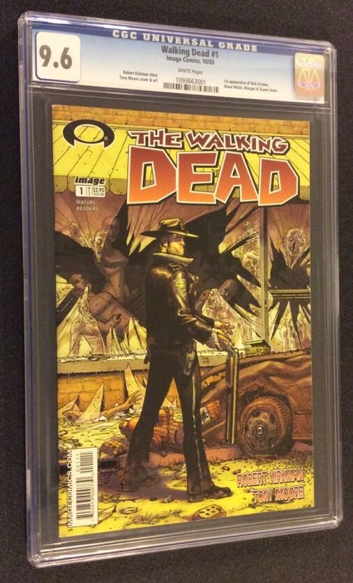 WALKING DEAD #1 CGC 9.6 Comics #2 3 4 5 6 ALL FIRST PRINTS 1st Appearance Rick++