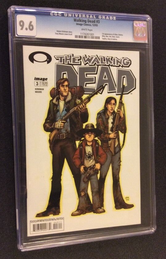 WALKING DEAD #1 CGC 9.6 Comics #2 3 4 5 6 ALL FIRST PRINTS 1st Appearance Rick++