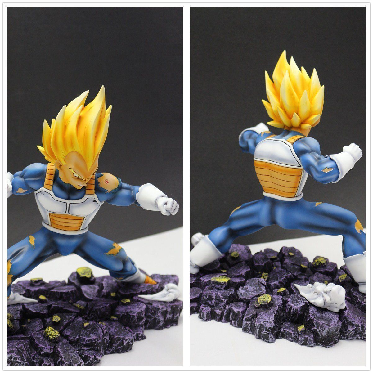 NEW DRAGON BALL Z DBZ SUPER SAIYAN VEGETA FIGHT 25CM RESIN FIGURE FOR COLLECTION