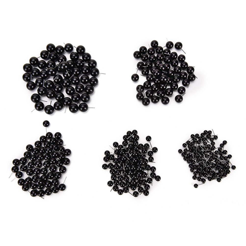 100 Pcs/Set Black Beans Type Eyes Dolls DIY Accessory Needle Felting Materials