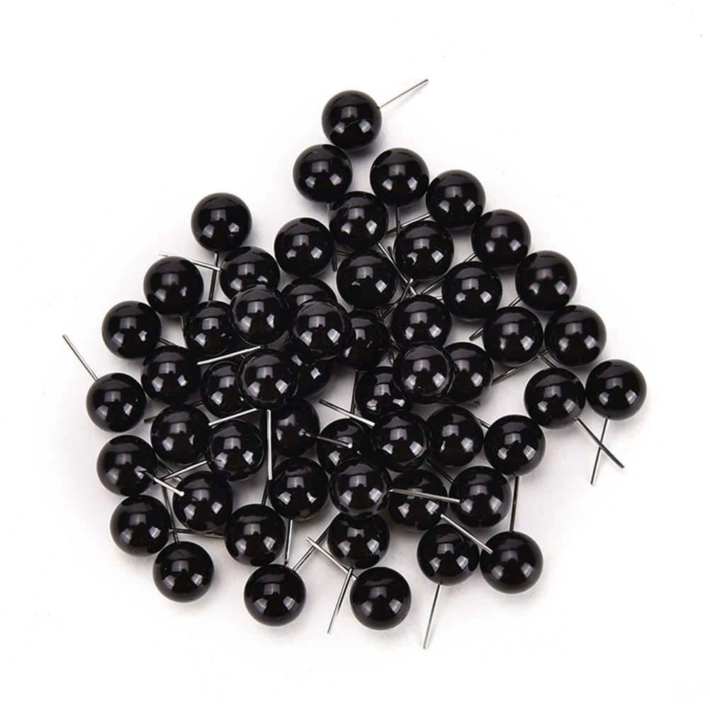 100 Pcs/Set Black Beans Type Eyes Dolls DIY Accessory Needle Felting Materials