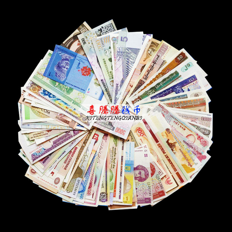 Lot 100 PCS From 30 Countries Different Banknotes World Paper Money Currency,UNC