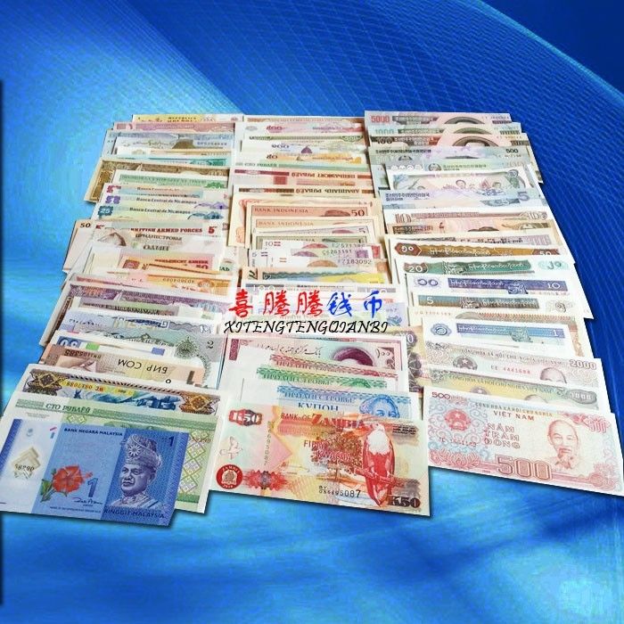 Lot 100 PCS From 30 Countries Different Banknotes World Paper Money Currency,UNC