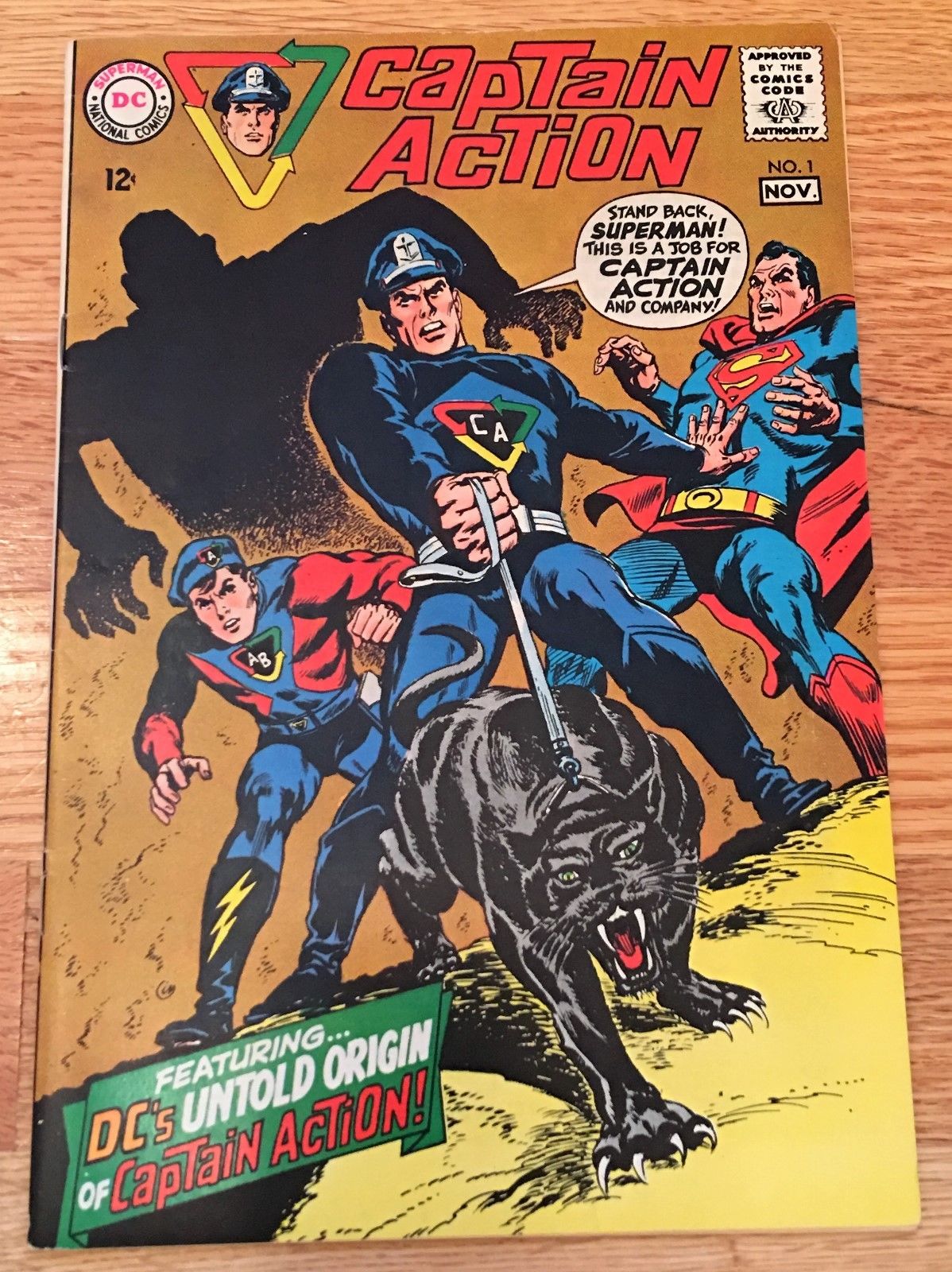 Captain Action #1 (Oct-Nov 1968, DC) HIGH GRADE!! VF+ 8.5