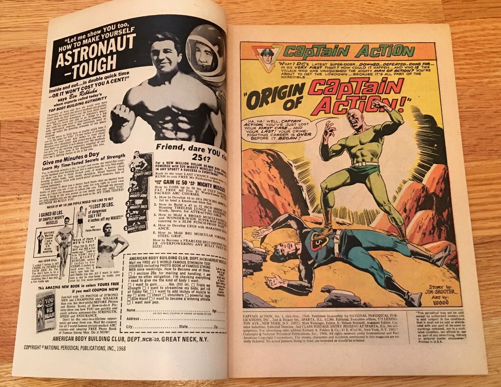 Captain Action #1 (Oct-Nov 1968, DC) HIGH GRADE!! VF+ 8.5