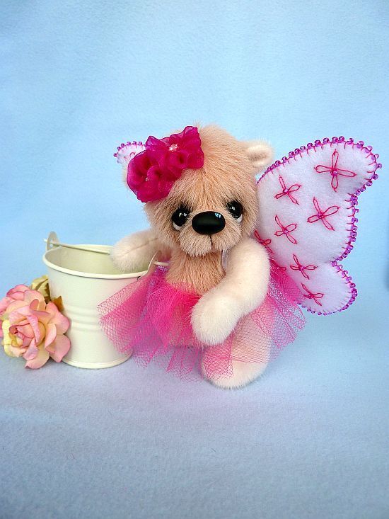 "Little Fairy" - 12 cm  artist teddy bear (Happyteddy by Aleksandra J.)