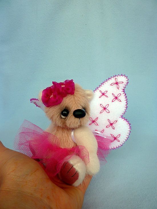 "Little Fairy" - 12 cm  artist teddy bear (Happyteddy by Aleksandra J.)