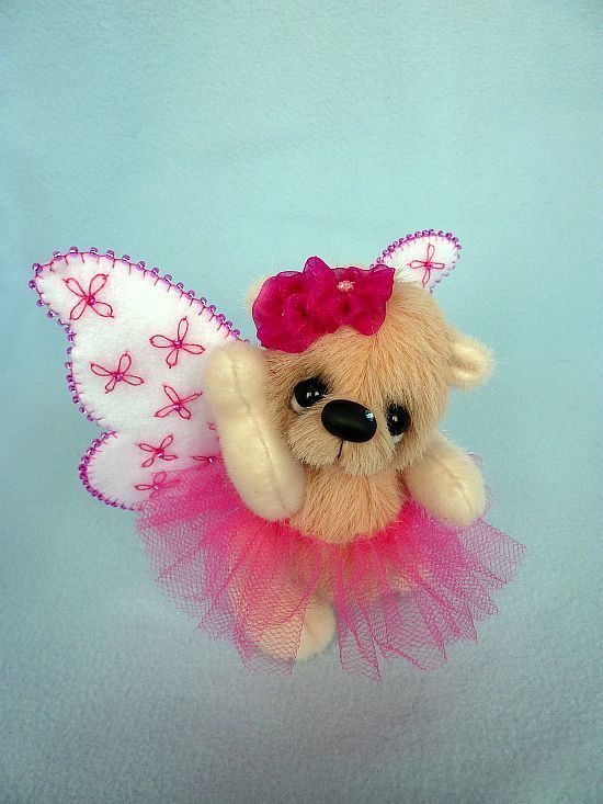 "Little Fairy" - 12 cm  artist teddy bear (Happyteddy by Aleksandra J.)