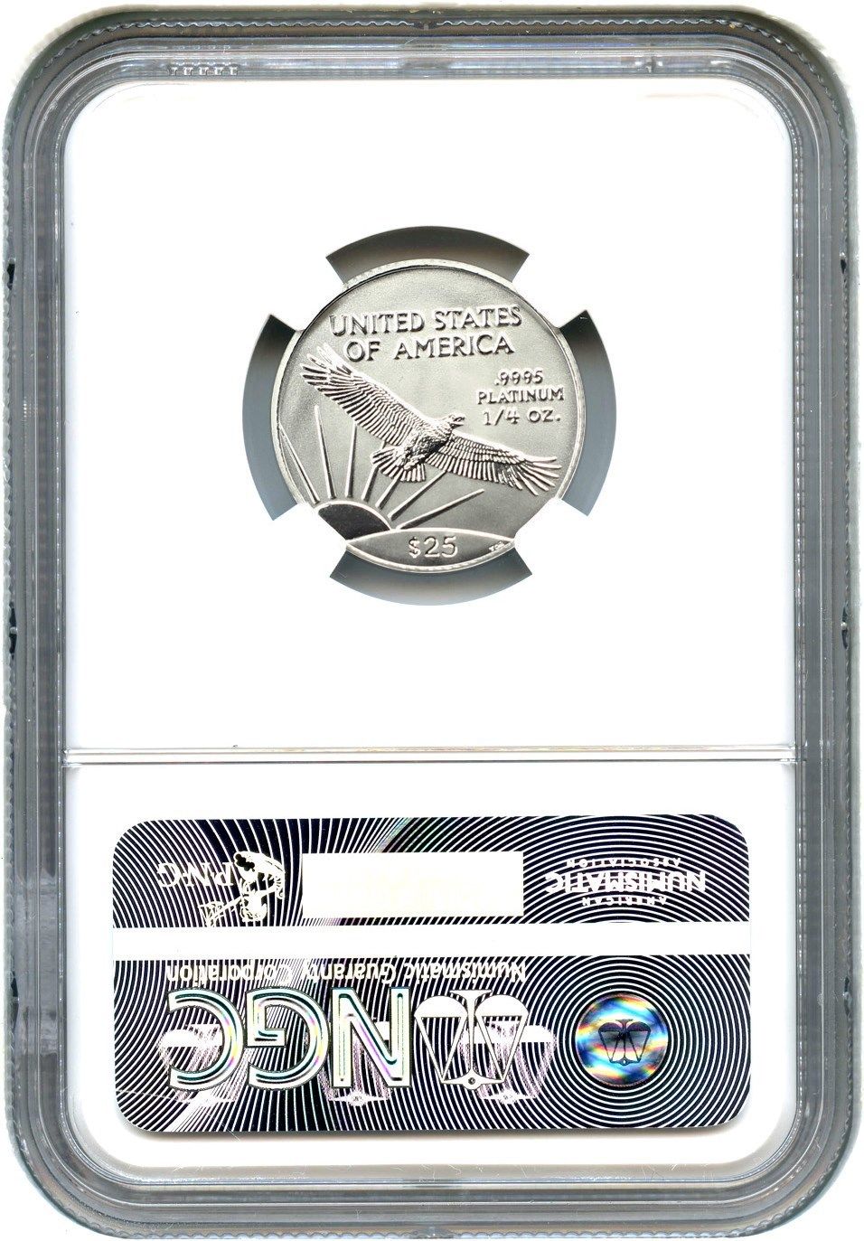 2001 Platinum Eagle $25 NGC MS70 - Statue Liberty 1/4 oz