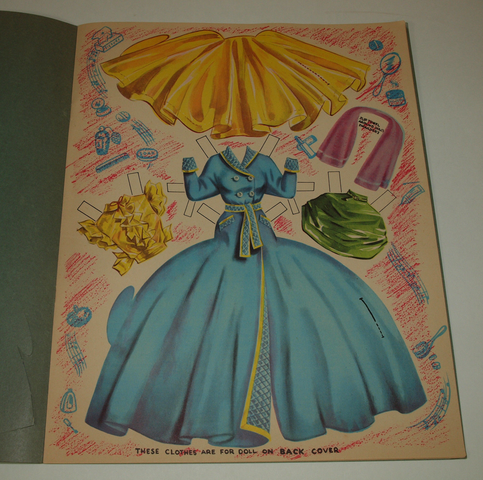 Vintage 1950s Lowe Ernie Bushmiller's FRITZI RITZ Paper Dolls Uncut Complete