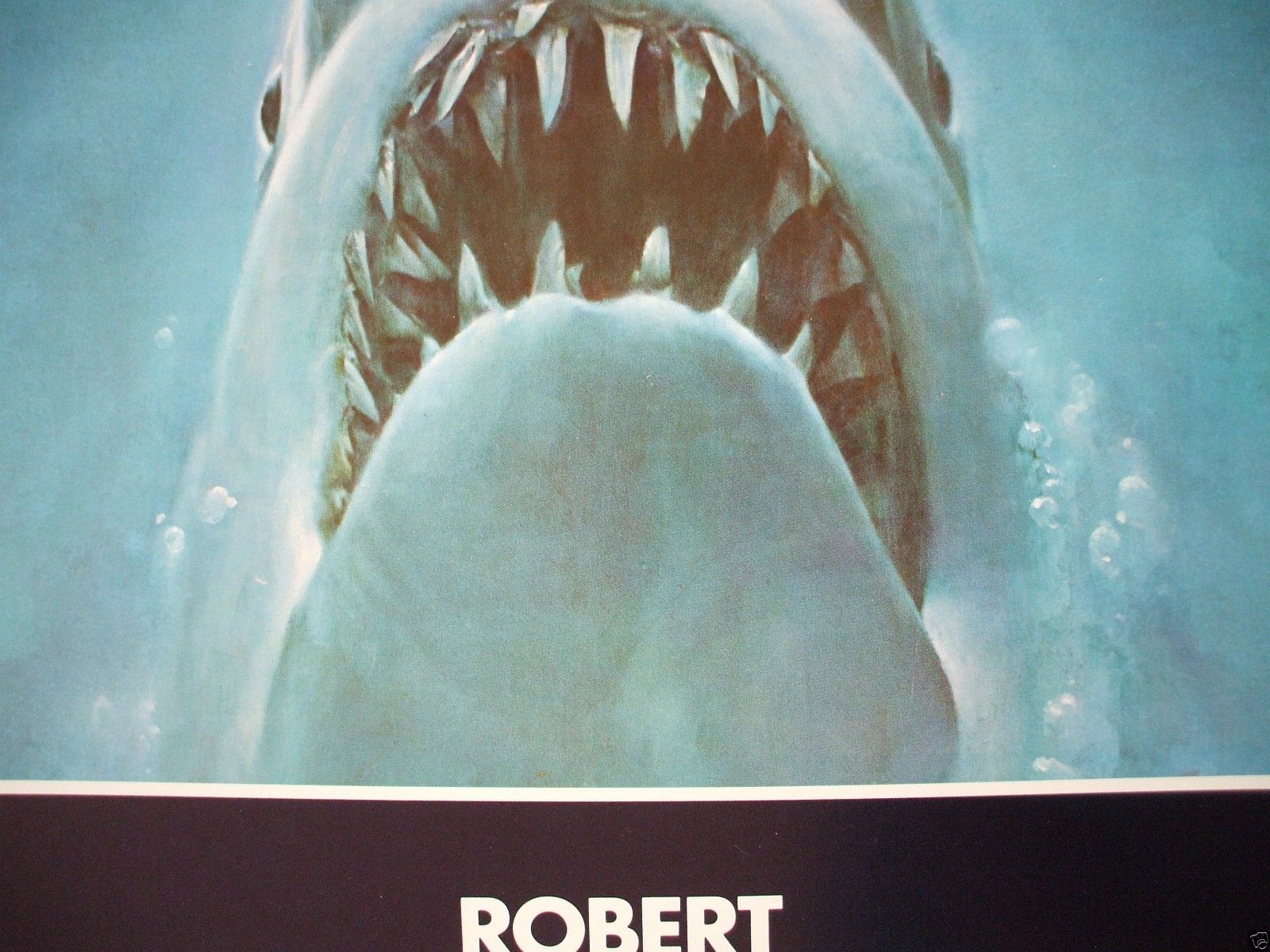 JAWS *1975 ORIGINAL MOVIE POSTER INSERT VINTAGE AUTHENTIC STEVEN SPIELBERG SHARK