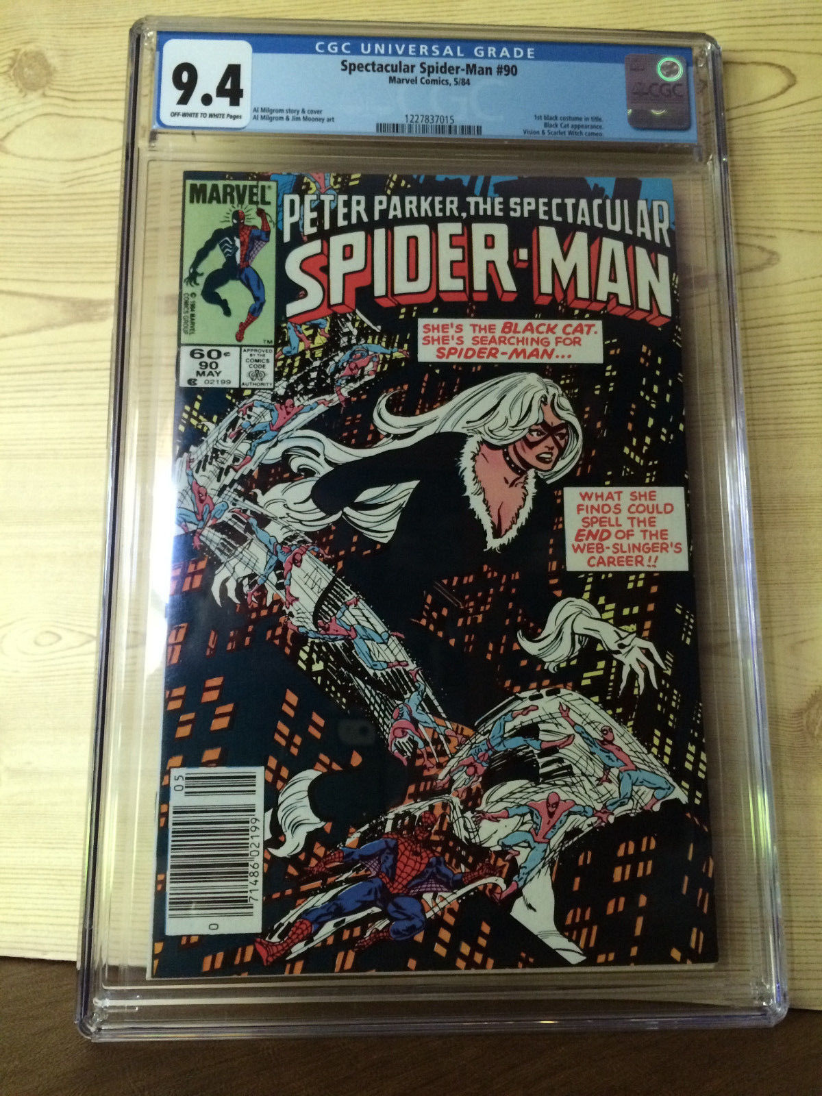 The Spectacular Spider-Man #90 (May 1984, Marvel) CGC 9.4  Black Cat app.