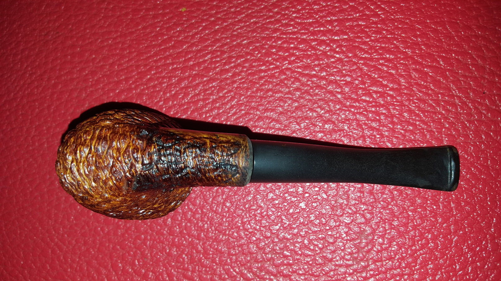 Sherlock Holmes Style Carved Tobacco Smoking Pipe made in Italy