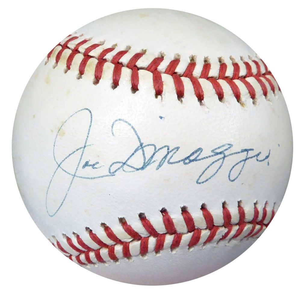 Joe DiMaggio Autographed Signed Official AL Baseball New York Yankees PSA/DNA