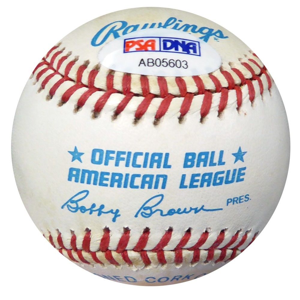 Joe DiMaggio Autographed Signed Official AL Baseball New York Yankees PSA/DNA