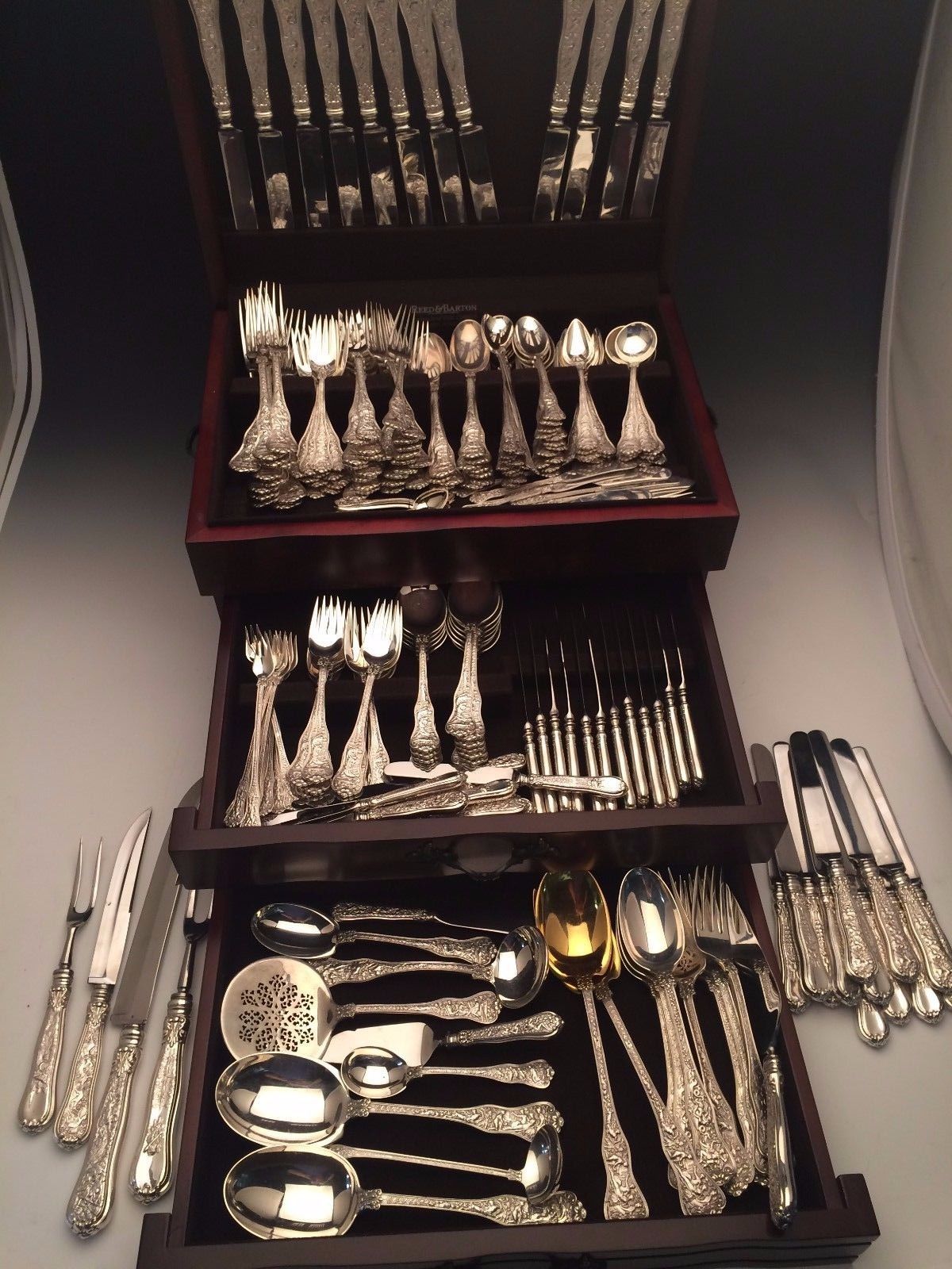 Olympian by Tiffany & Co - sterling silver flatware set - 237 pieces - NO monos!