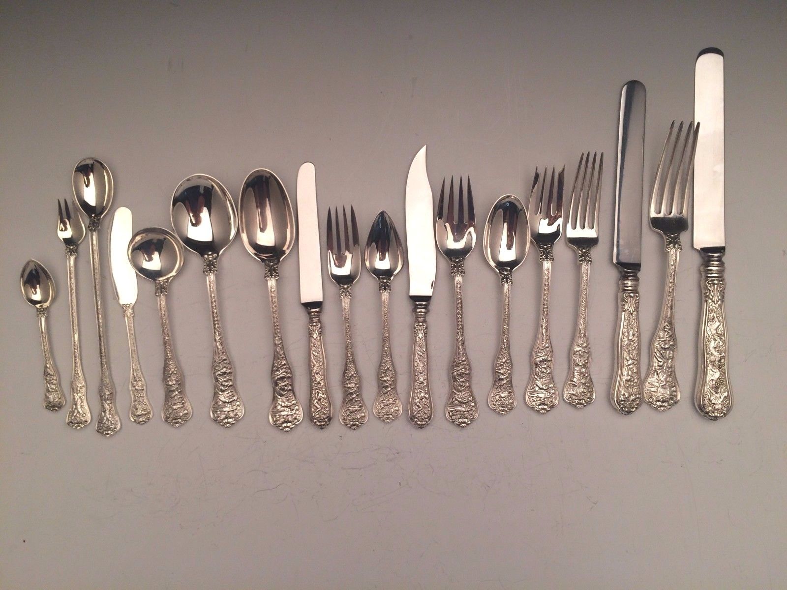 Olympian by Tiffany & Co - sterling silver flatware set - 237 pieces - NO monos!