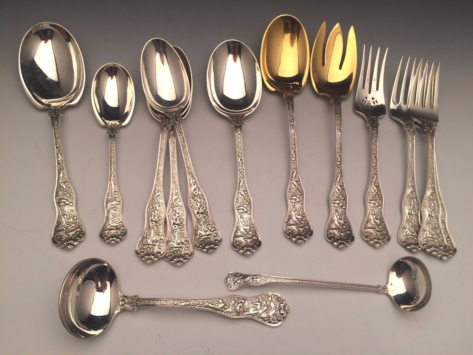 Olympian by Tiffany & Co - sterling silver flatware set - 237 pieces - NO monos!