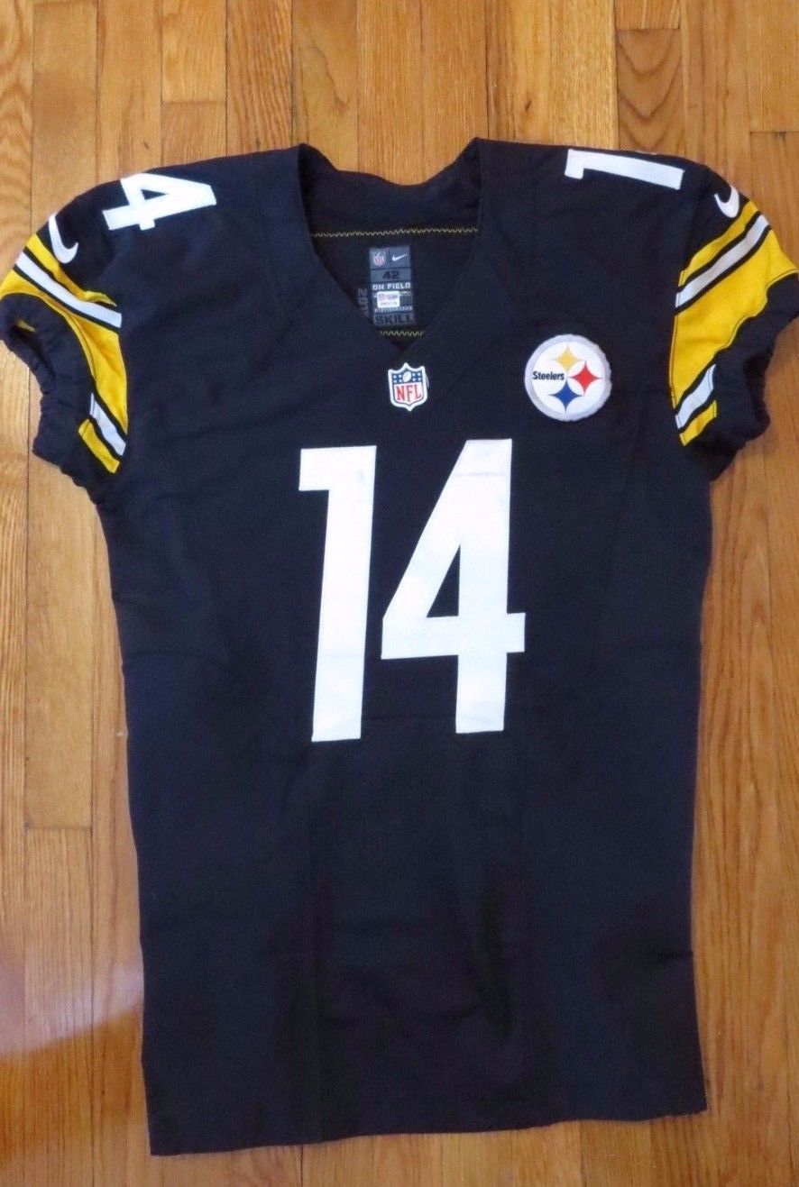 2015 Sammie Coates Game Used Worn Pittsburgh Steelers Nike Football Jersey NFL