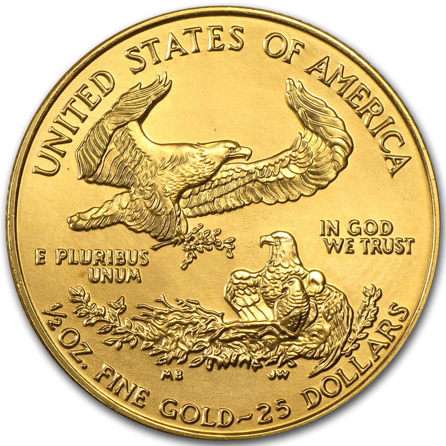 1998 1/2 oz Gold American Eagle BU - SKU #7488