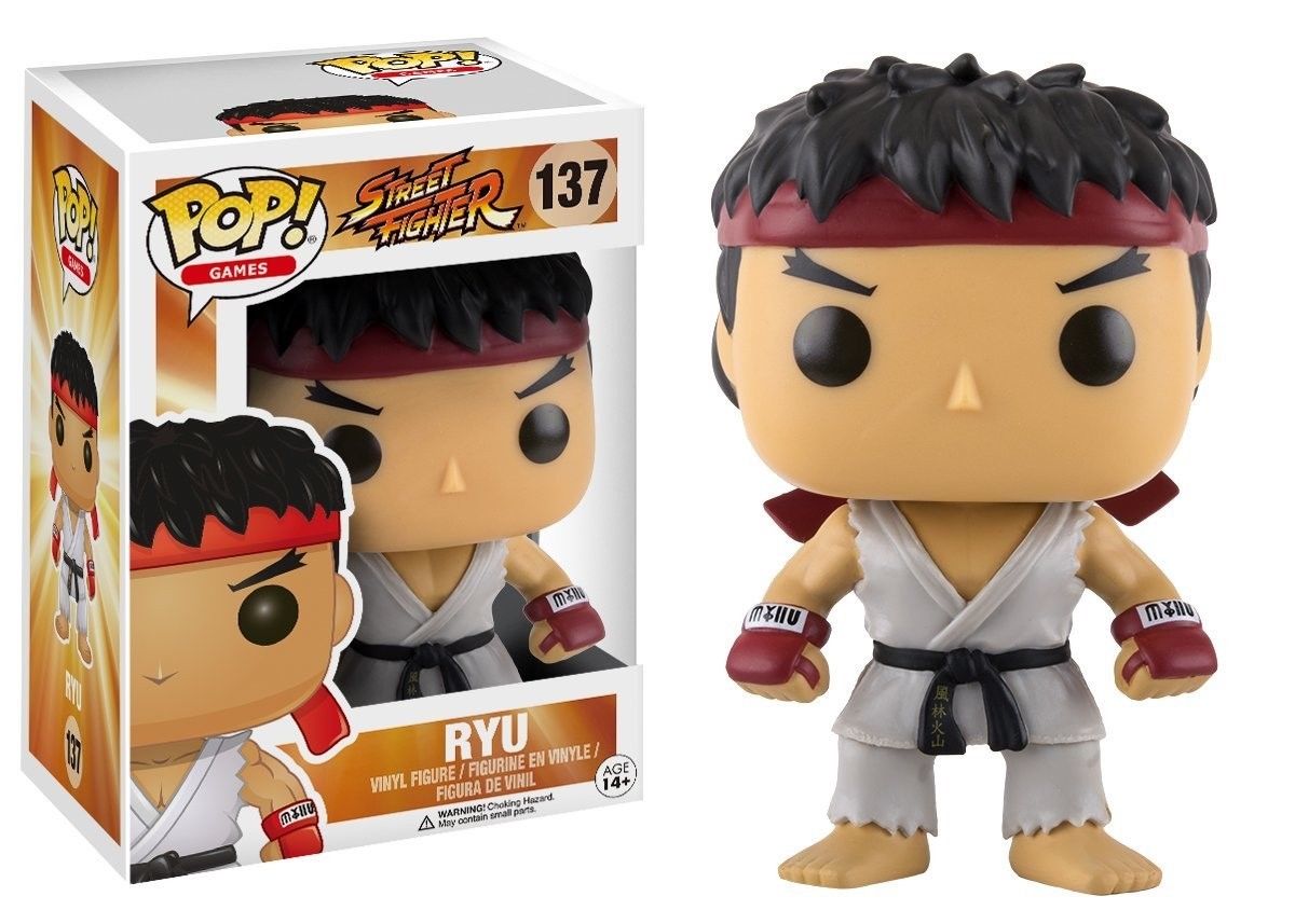 Funko - POP Games: Street Fighter - Ryu #137 Vinyl Action Figure New In Box