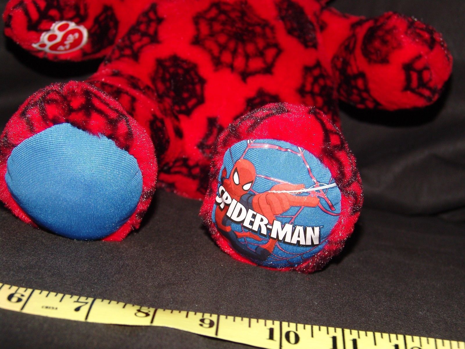 Build a Bear Spiderman Web Superhero Themed Teddy 16 inch BAB Stuffed Toy Animal