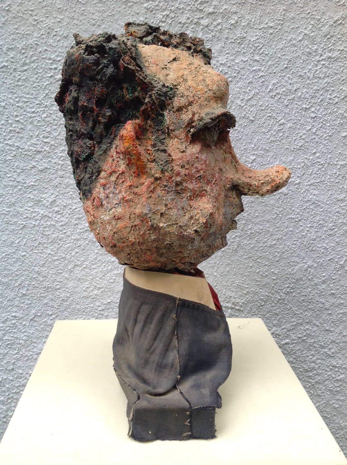 Vintage RICHARD NIXON Papier Mache PORTRAIT BUST Sculpture FOLK ART 1960s-1970s