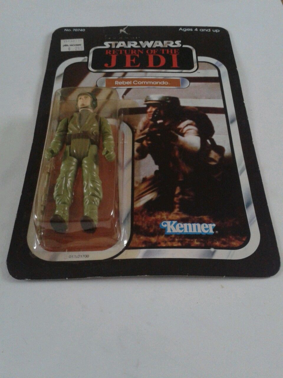 STAR WARS RETURN OF THE JEDI REBEL COMMANDO FIGURE VINTAGE MOC UNPUNCHED