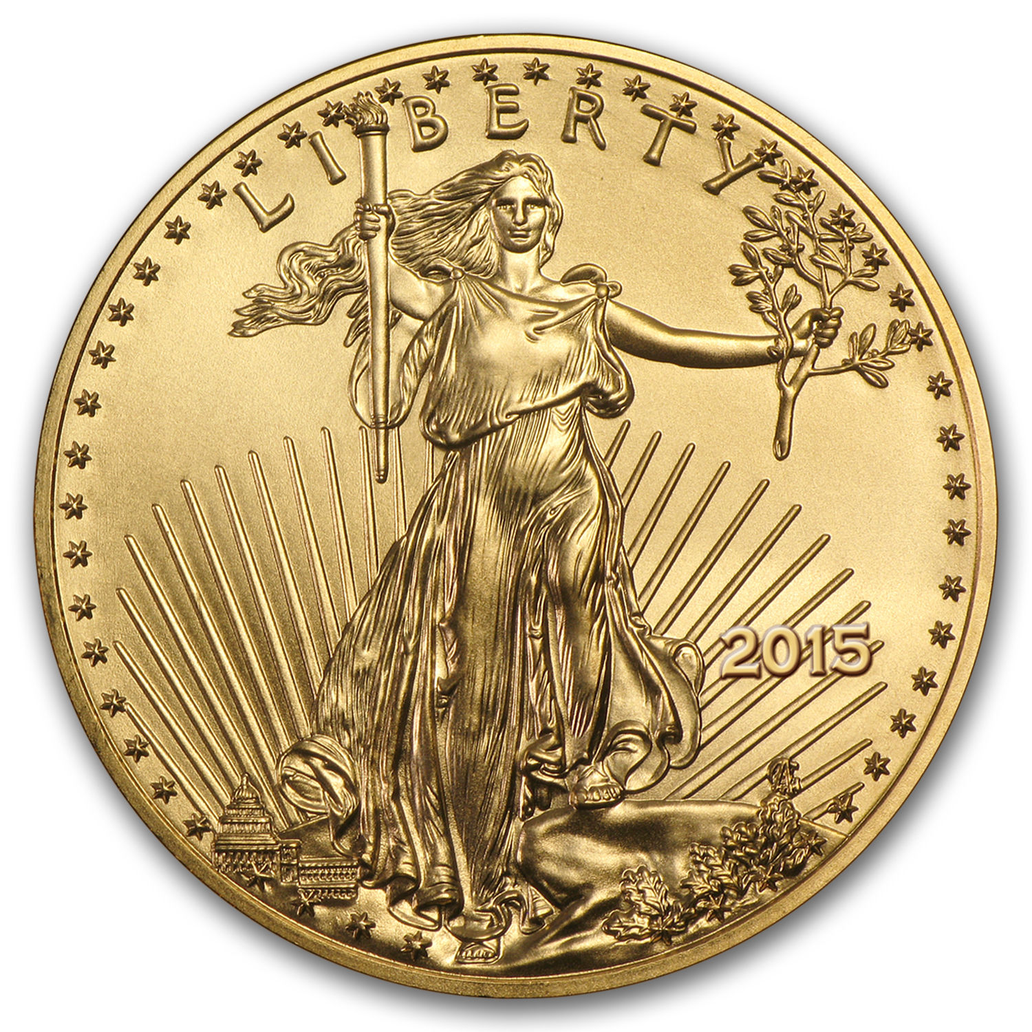 2015 1/10 oz Gold American Eagle BU - SKU #84886