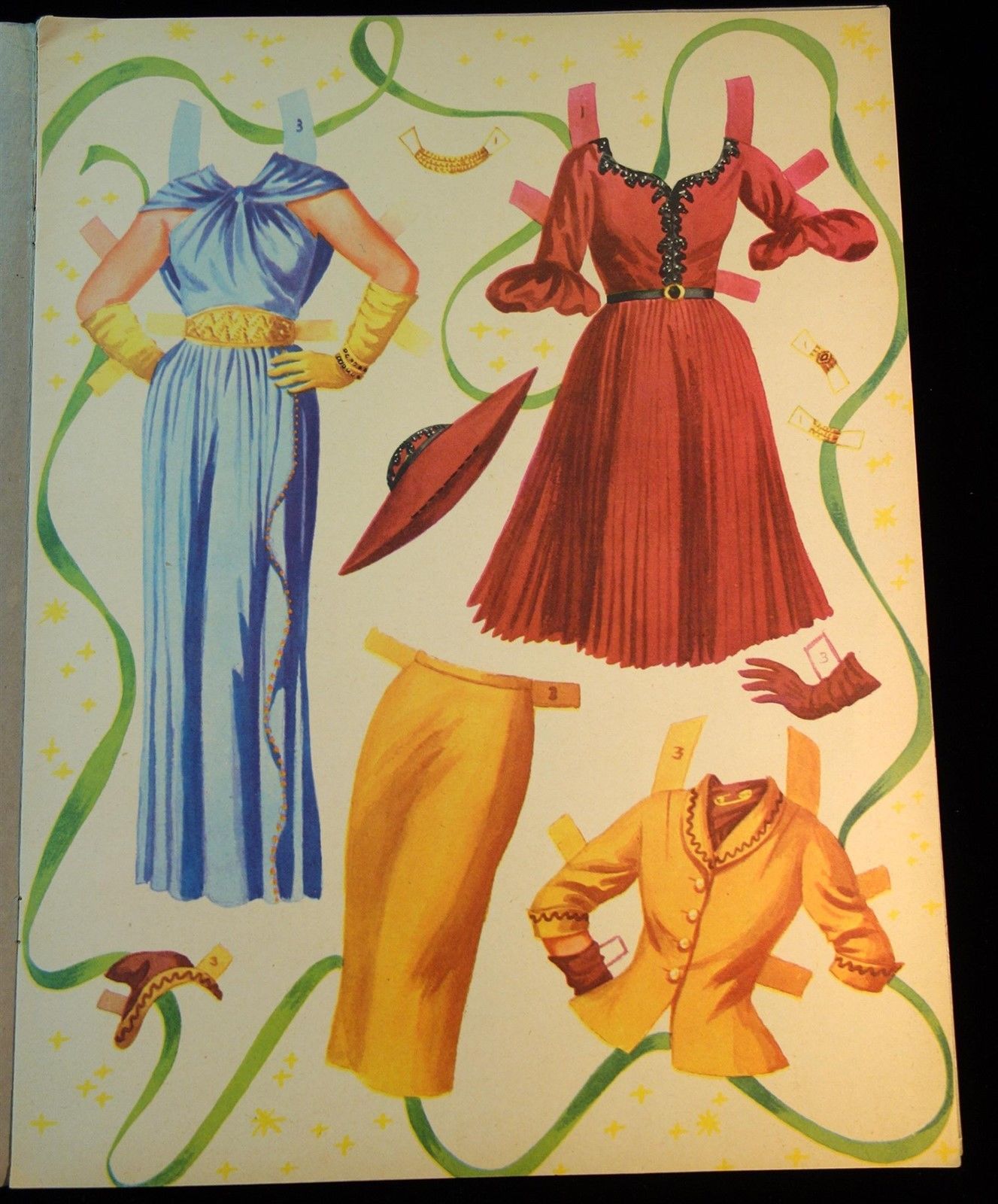 Un-Cut Paper Doll Book Eve Arden, Saalfield 1953 Authorized Edition w 2 Dolls