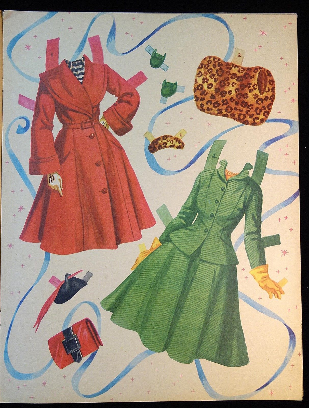 Un-Cut Paper Doll Book Eve Arden, Saalfield 1953 Authorized Edition w 2 Dolls