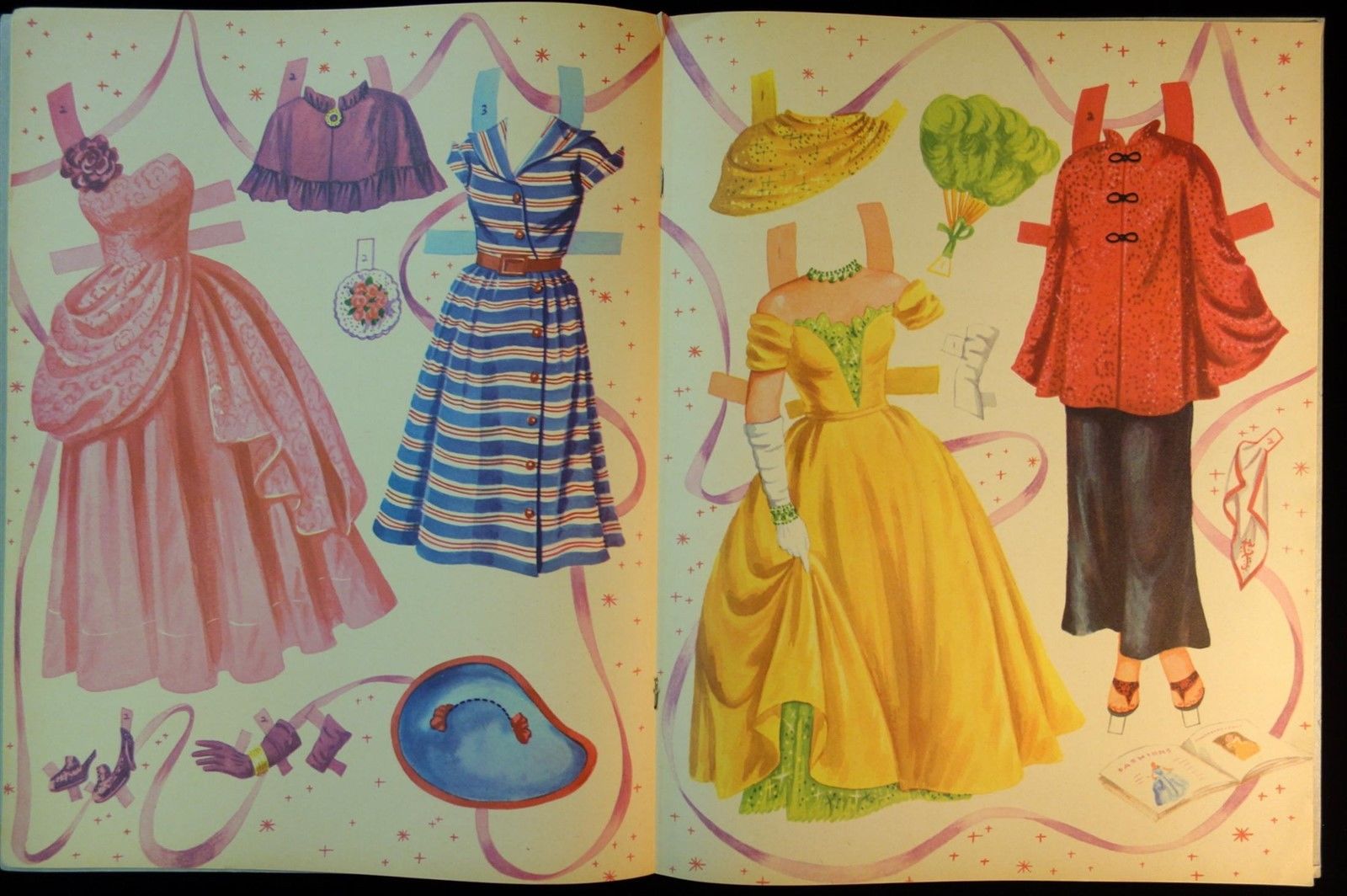 Un-Cut Paper Doll Book Eve Arden, Saalfield 1953 Authorized Edition w 2 Dolls