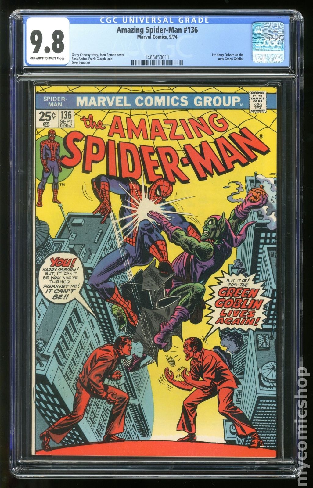 Amazing Spider-Man (1963 1st Series) #136 CGC 9.8 1465450011