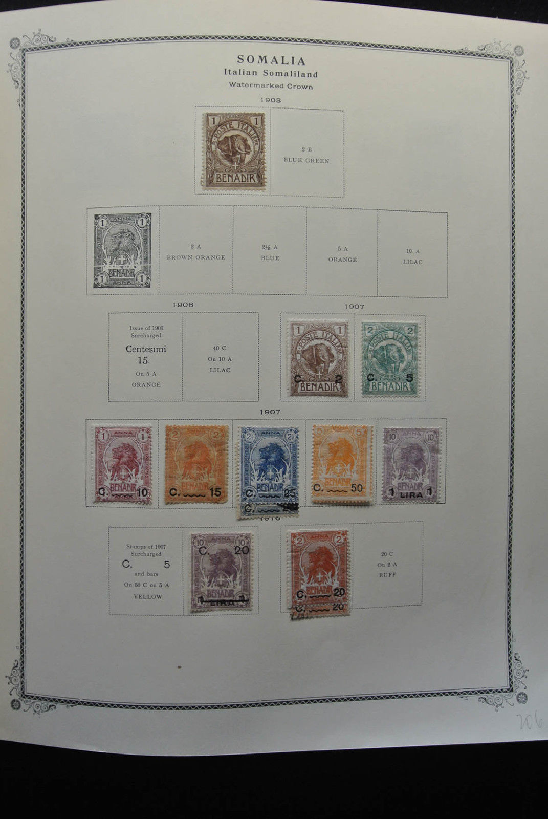 Lot 26220 Collection stamps of Somalia 1903-2000.