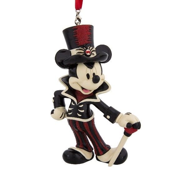 NWT Disney Parks Mickey And Minnie Mouse Halloween Christmas Ornament Set