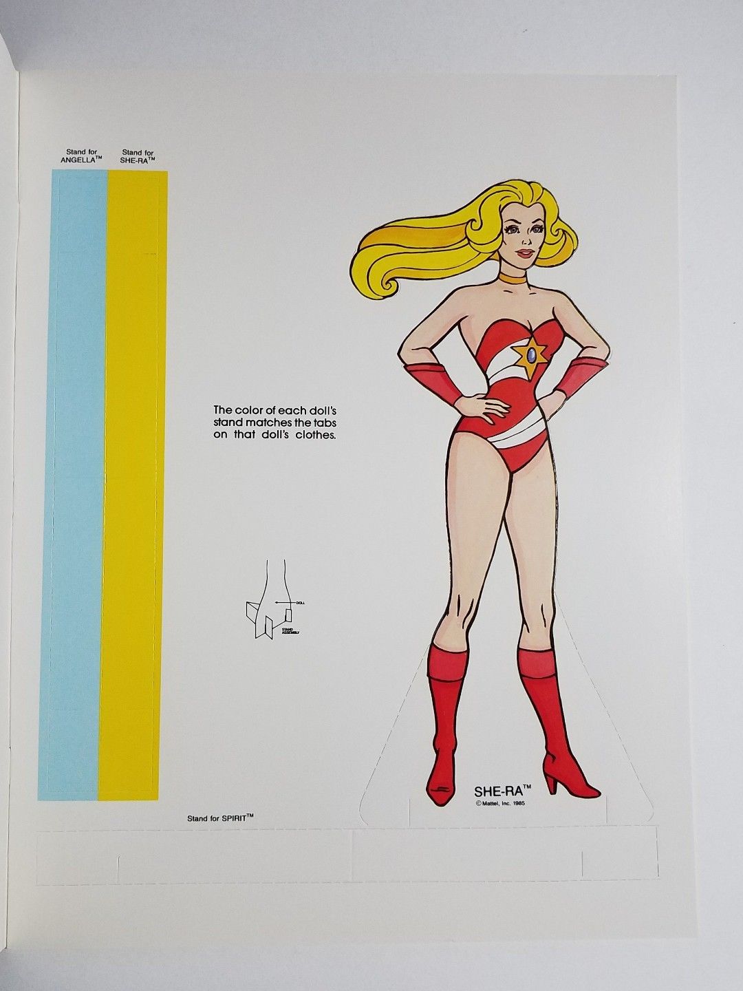 1985 Golden SHE-RA Princess of Power Paper Doll -Golden Book NEW