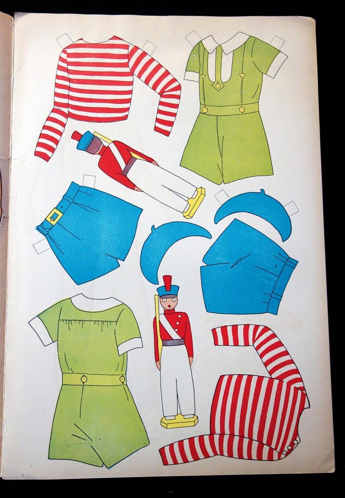 Un-Cut Paper Doll Book & Peter Flossy Fair w Floss to Sew her Hair