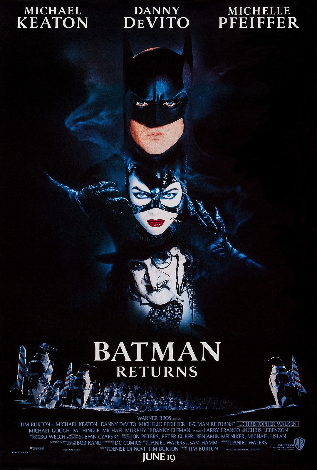 Batman Returns Movie Art Silk Poster 24x36inch