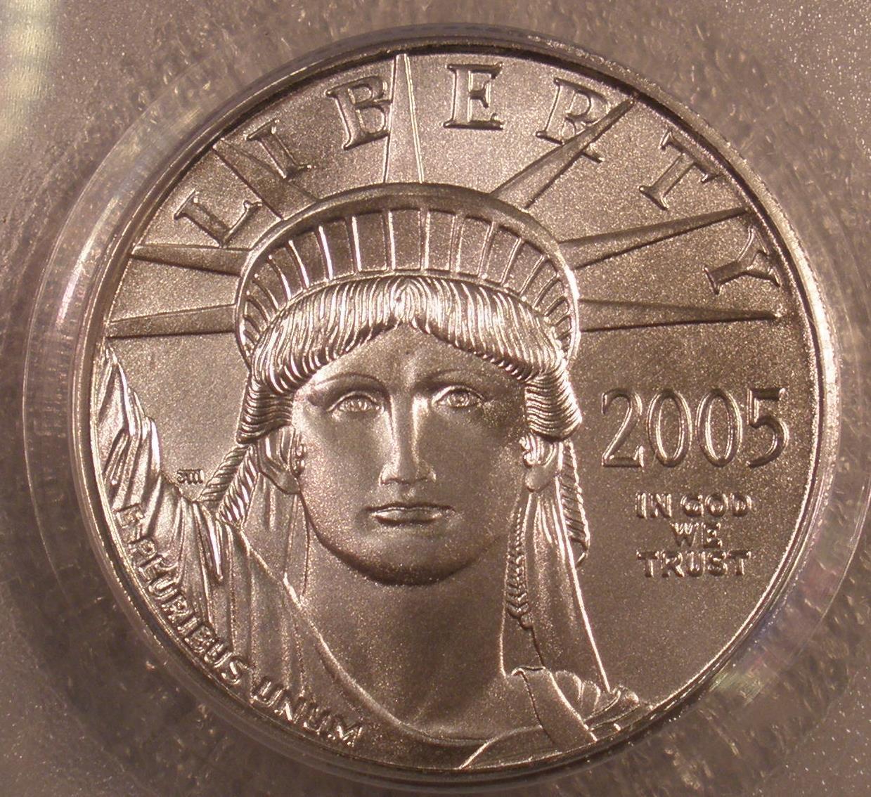 2005 PCGS "First Strike" MS-69 $25.00 American Eagle Platinum Coin