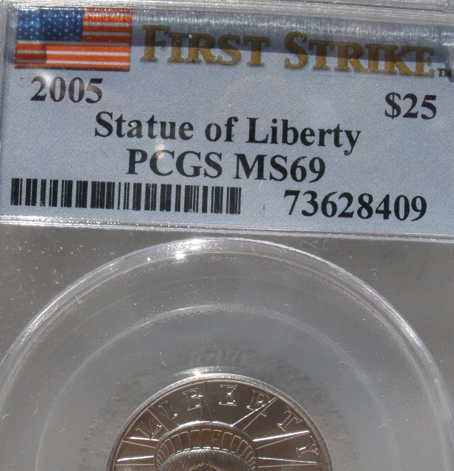 2005 PCGS "First Strike" MS-69 $25.00 American Eagle Platinum Coin